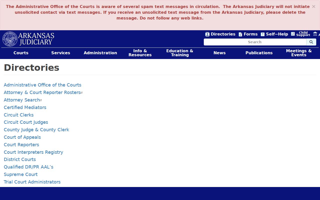 Sevier County court calendar District Court judge directory