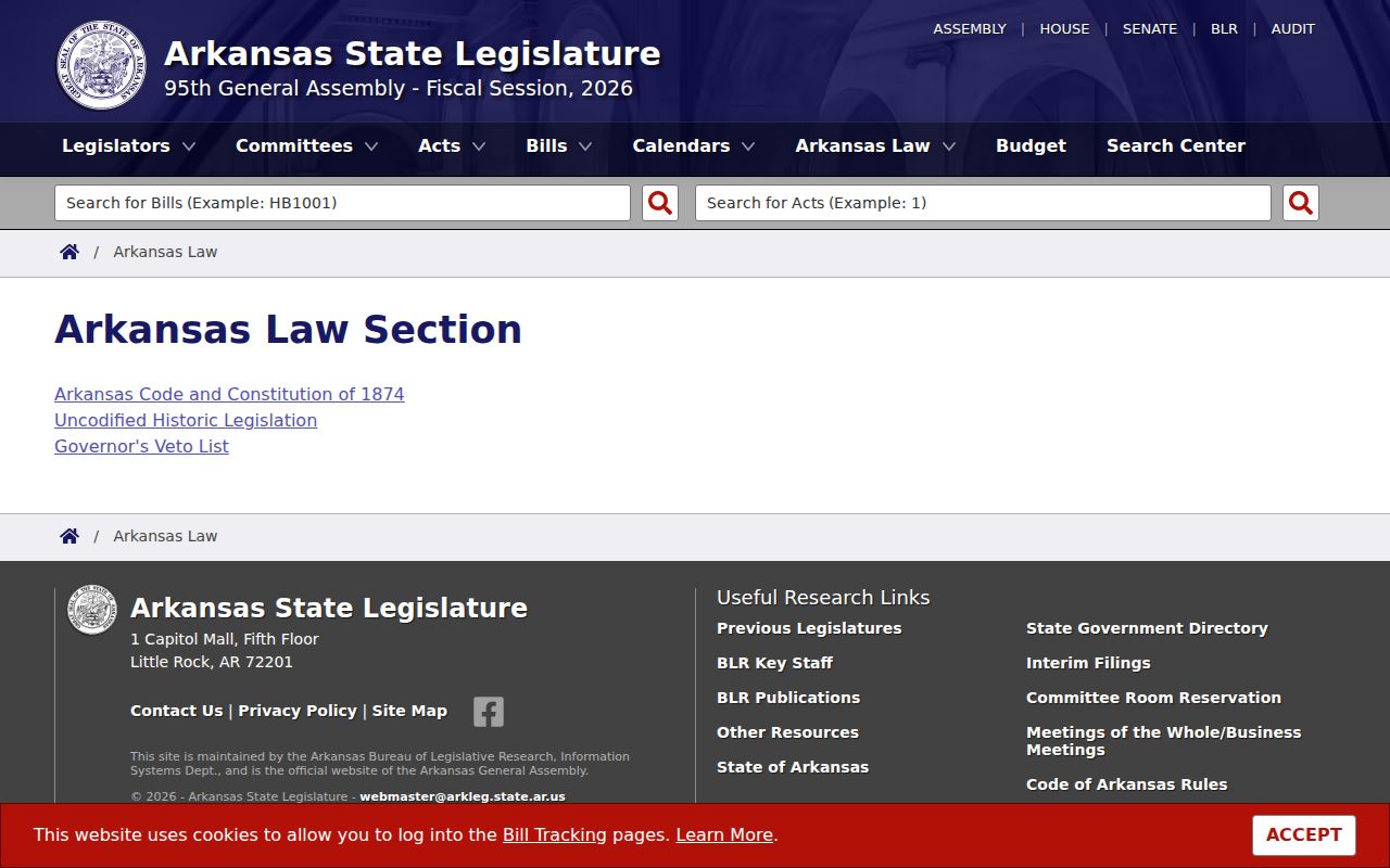 Sevier County criminal docket Arkansas Code access