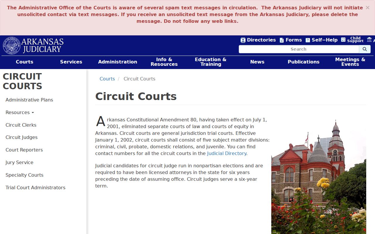 Sevier County Circuit Court docket jurisdiction information